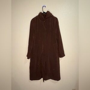 Jones New York Chocolate Suede Coat
